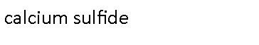 calcium sulfide