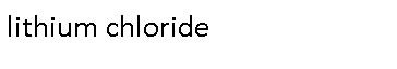 lithium chloride