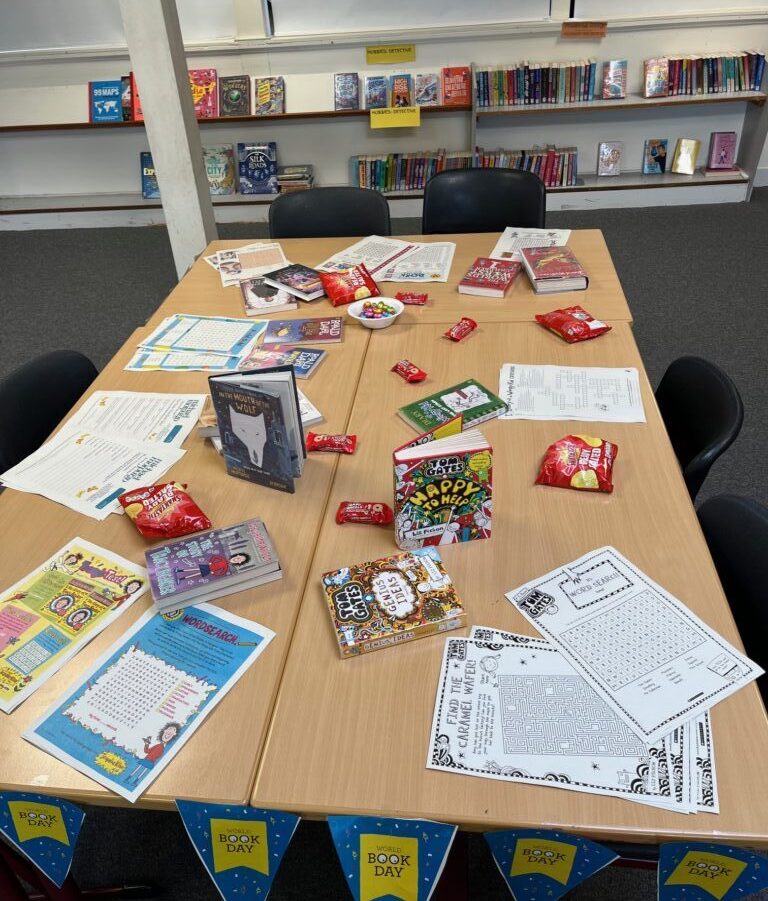 table of world book day activities