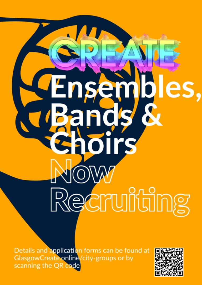 CREATE City Ensembles, Bands and Choirs 2022 2023 Glasgow CREATE