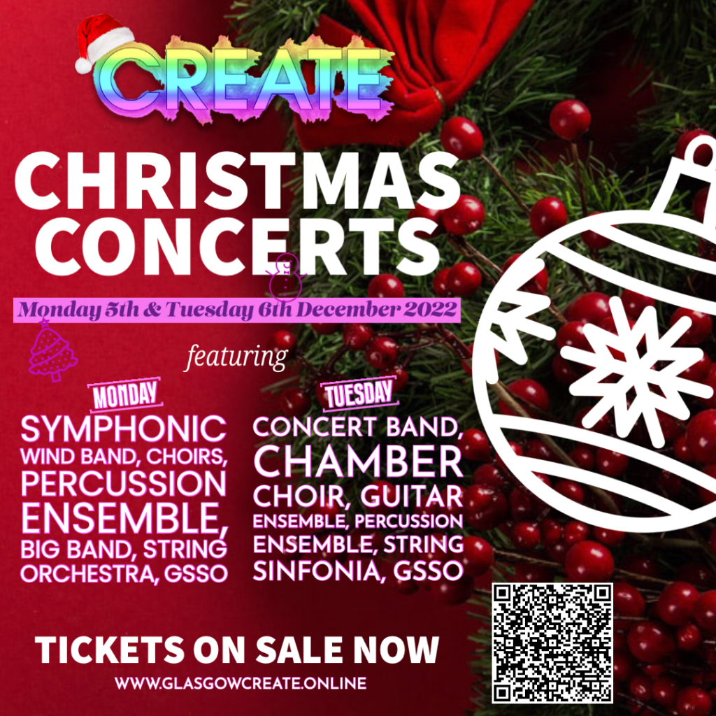 CREATE Christmas Concerts 2022 Glasgow CREATE