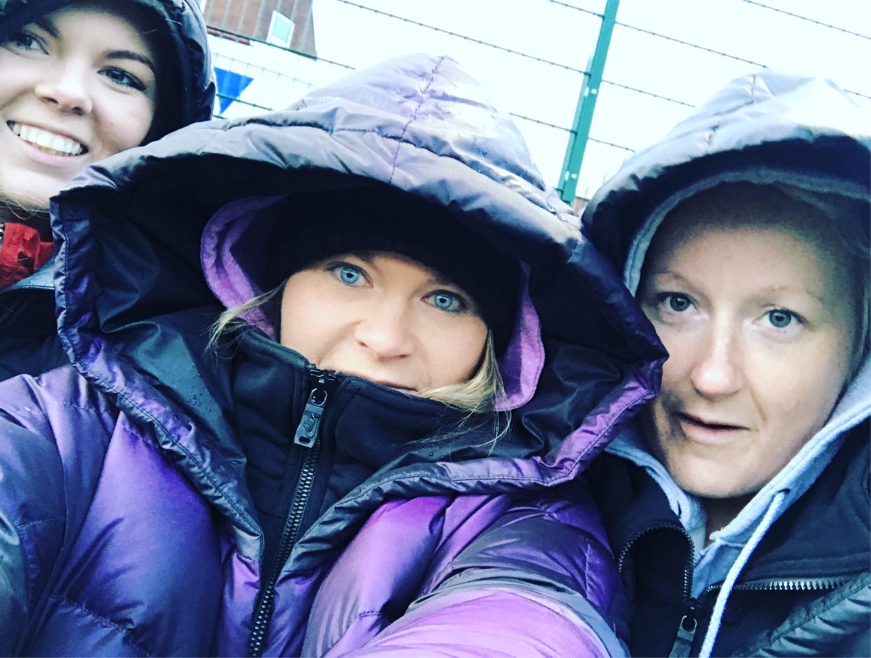 hoods up Govan PE Staff