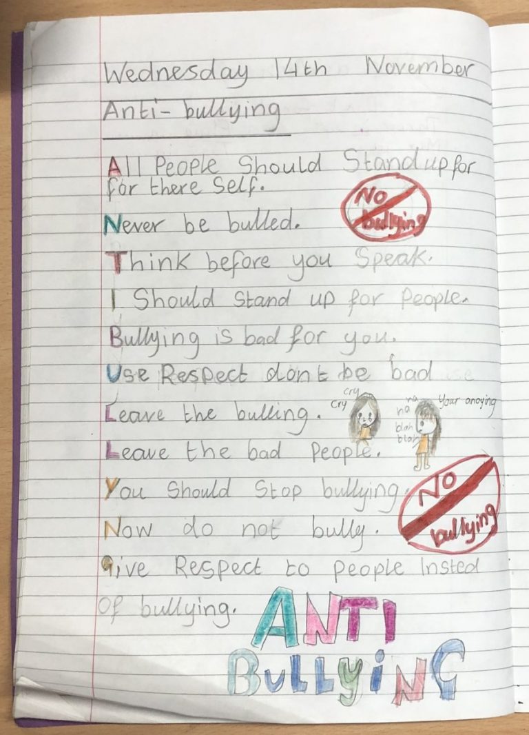 Anti Bullying Week Poetry 