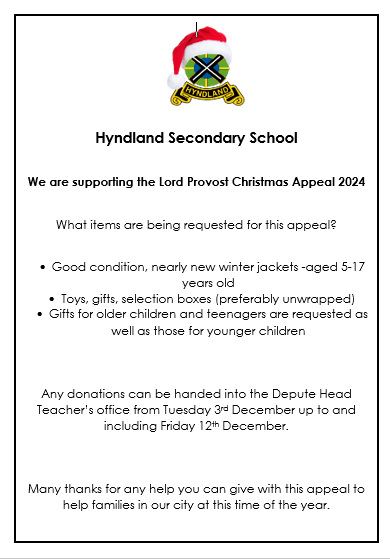 Lord Provost Christmas Appeal 2024