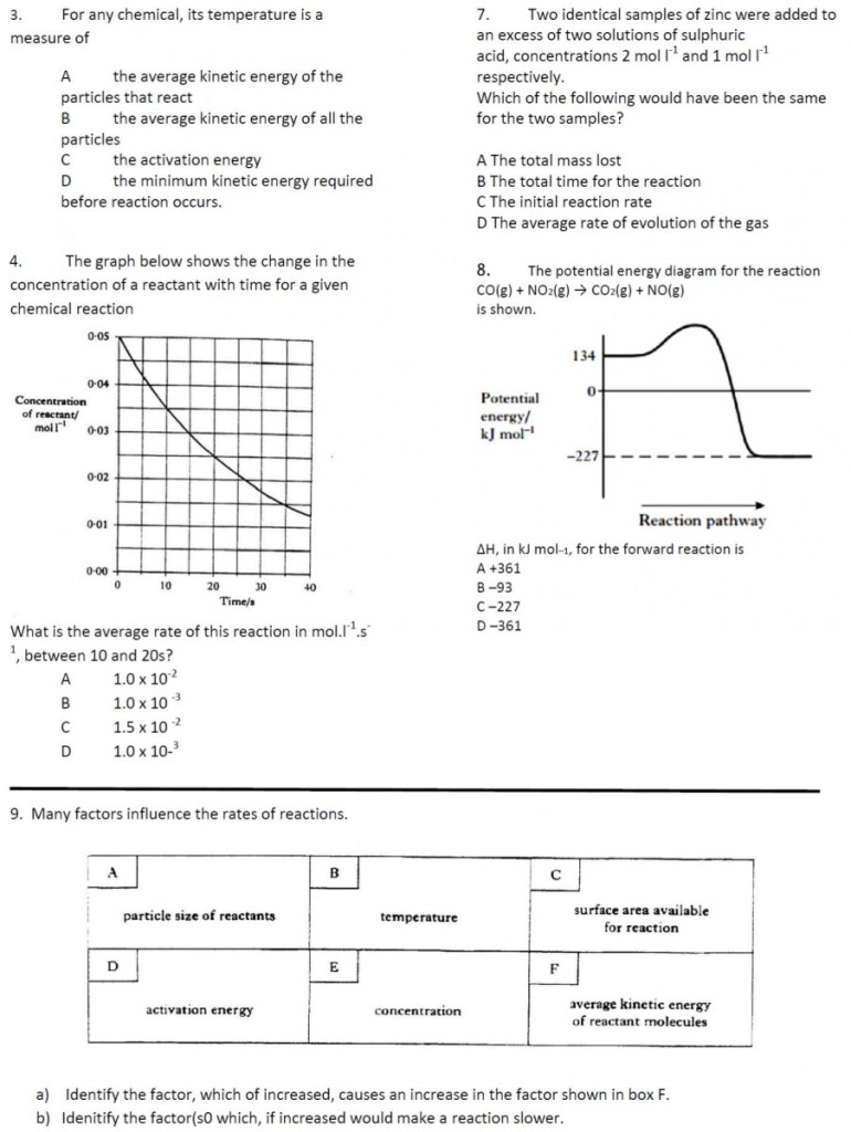 higher chemistry unit 1 homework