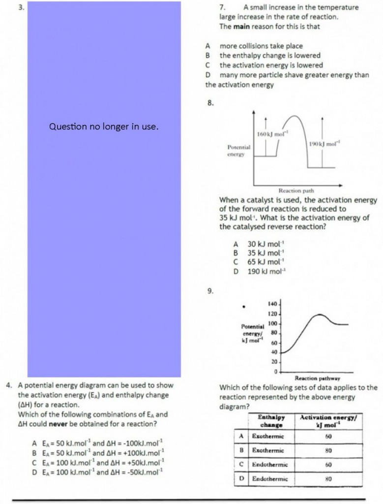 Exercise 2 Controlling the Rate of Reaction Higher Chemistry Unit 1