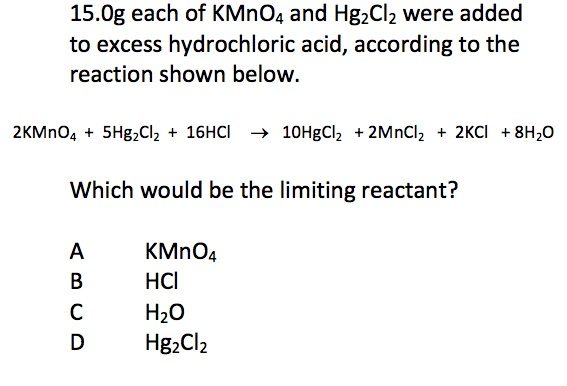 Exercise 31 Calculations Based On Balanced Equations Excess Higher Chemistry Unit 3 5293