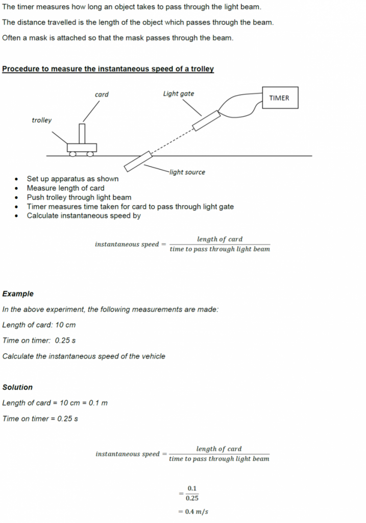 Kinematics & Forces (S3) S3 Physics Revision