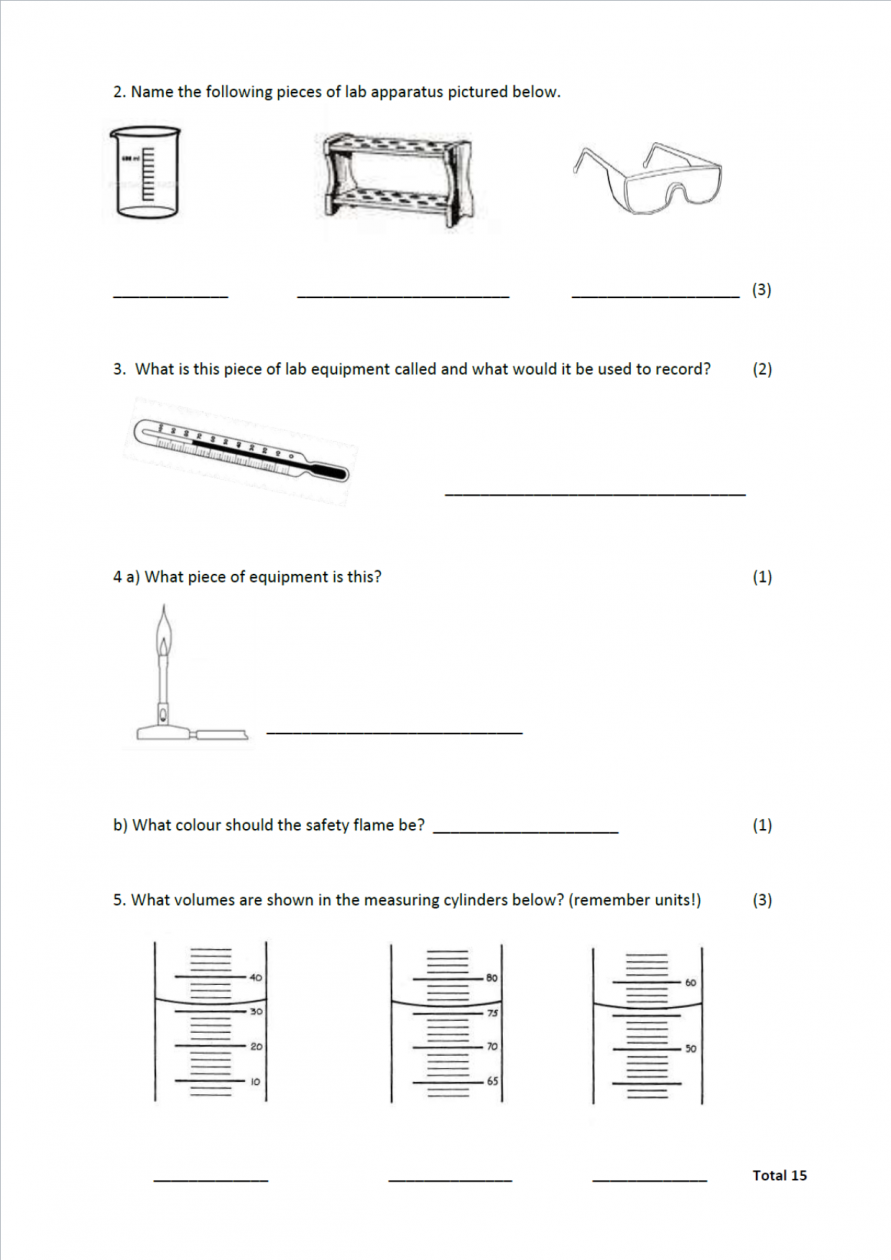 science homework questions