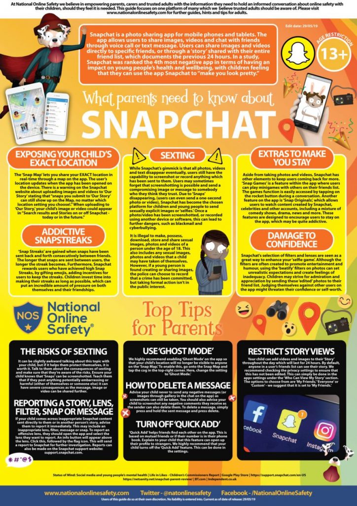 Snapchat Safety | Our Lady Of The Rosary