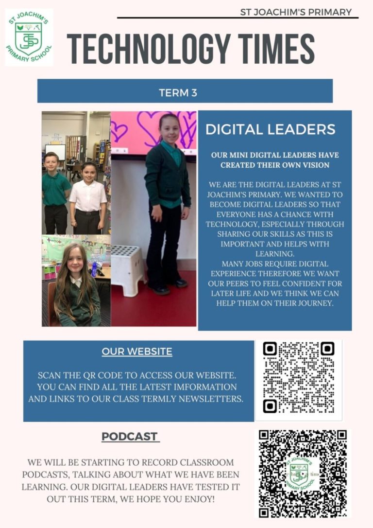 Digital Podcast St Joachim's Primary School