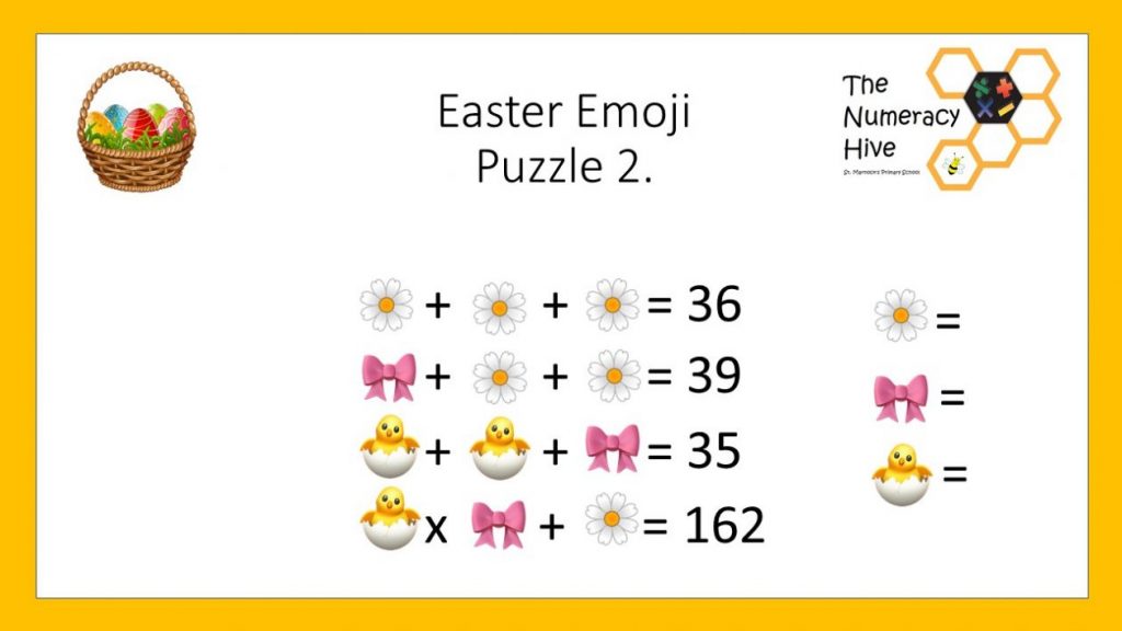 Easter Emoji Puzzles | The Numeracy Hive