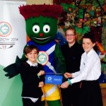 Fisherton Primary pupils receive their plaque