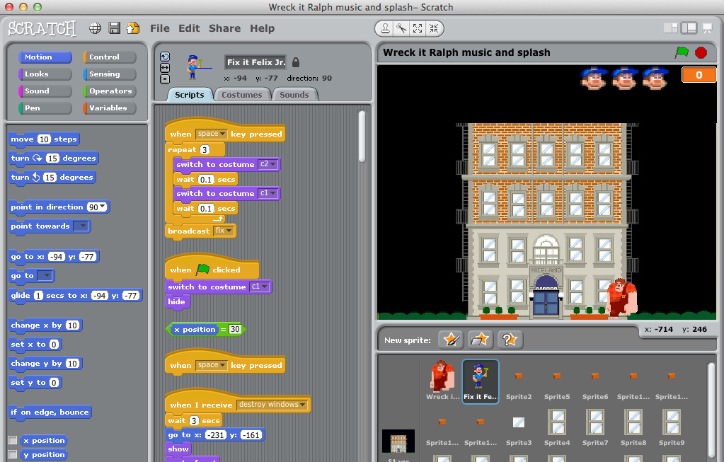 Game Design in Scratch - The Renaissance Child - Sawyer