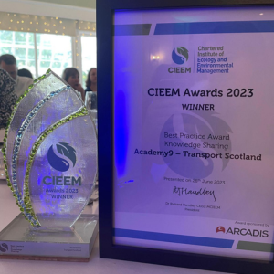 Academy9 Awarded CIEEM “Best Practice – Knowledge Sharing” 2023 Award