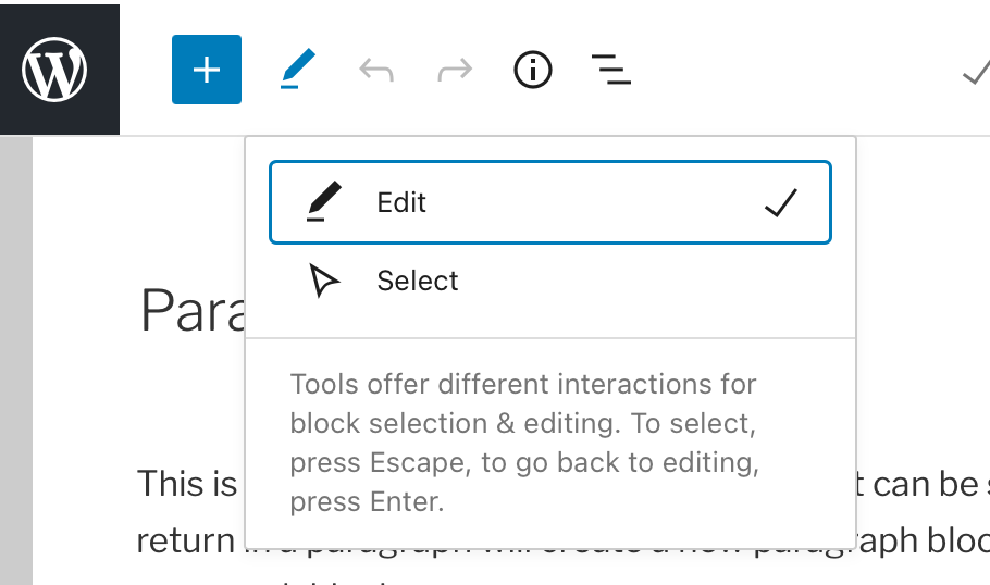 tools menu