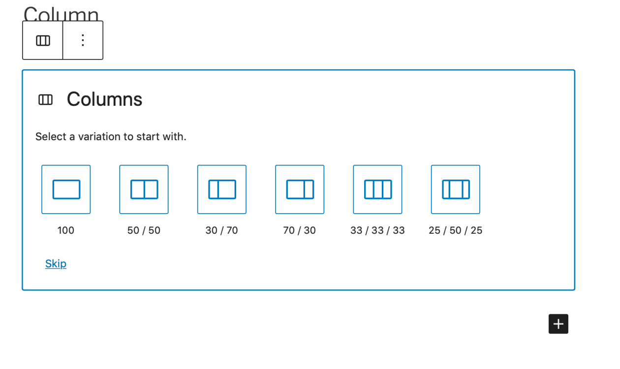 Columns – Blocks