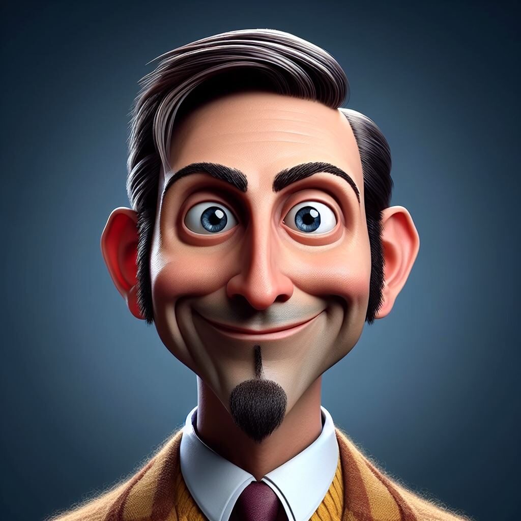 AI Generated male teacher head shot