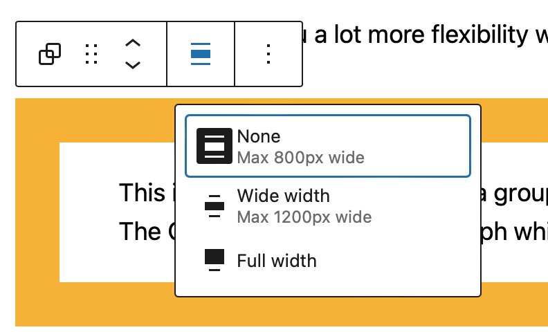 Layout Width