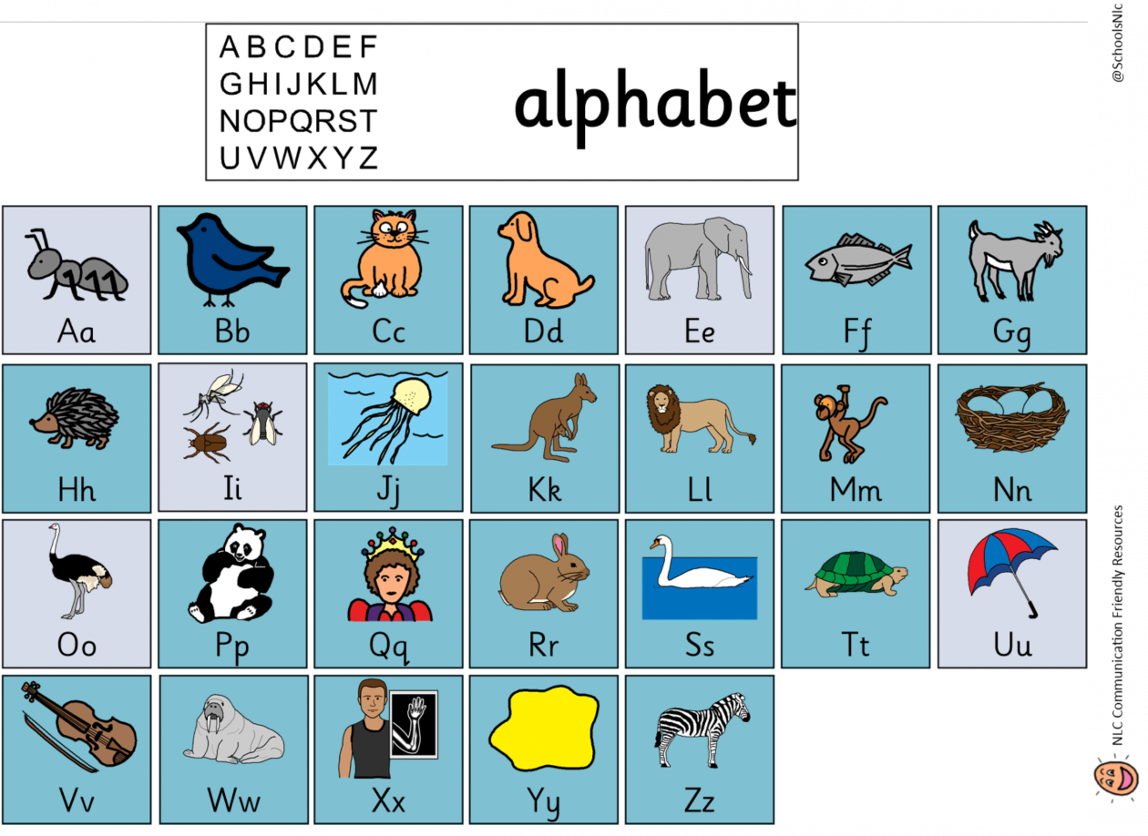 differentiated alphabet board communication friendly