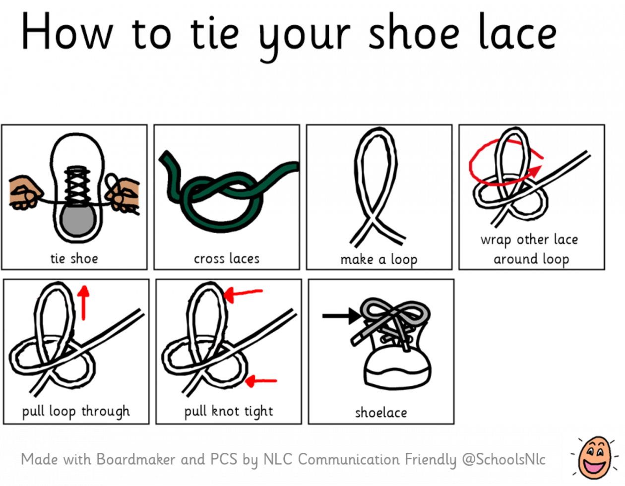 Life Skills: Tying shoes