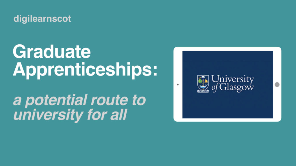 blog post about graduate apprenticeships from glasgow uni