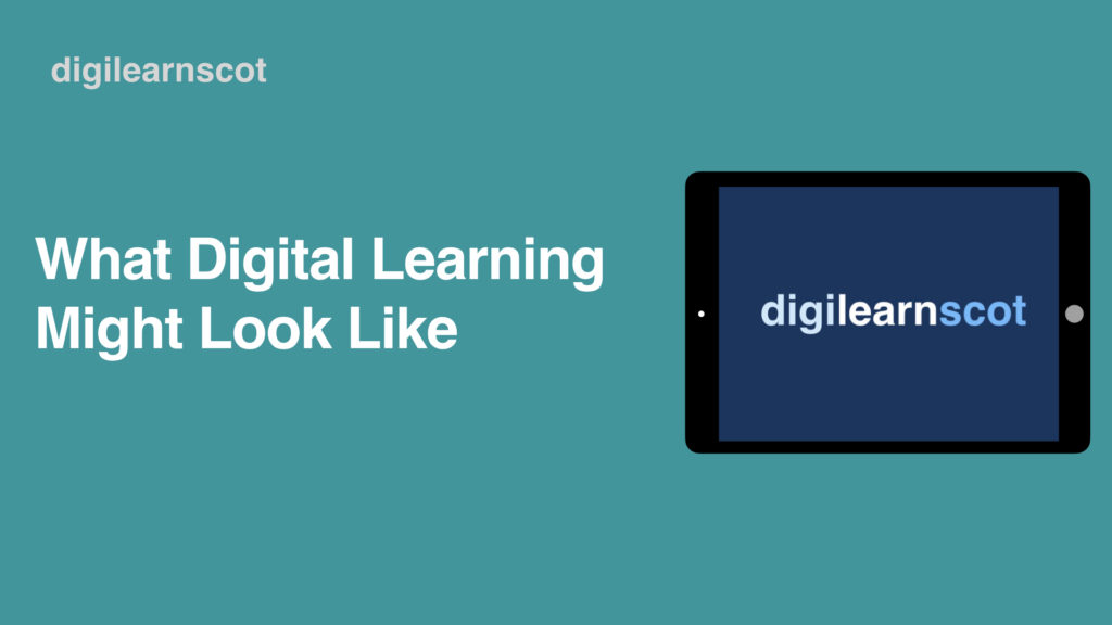 what digital learning might look like document