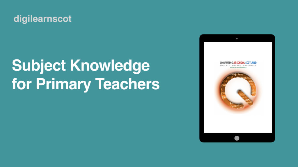 computing subject knowledge for primary teachers