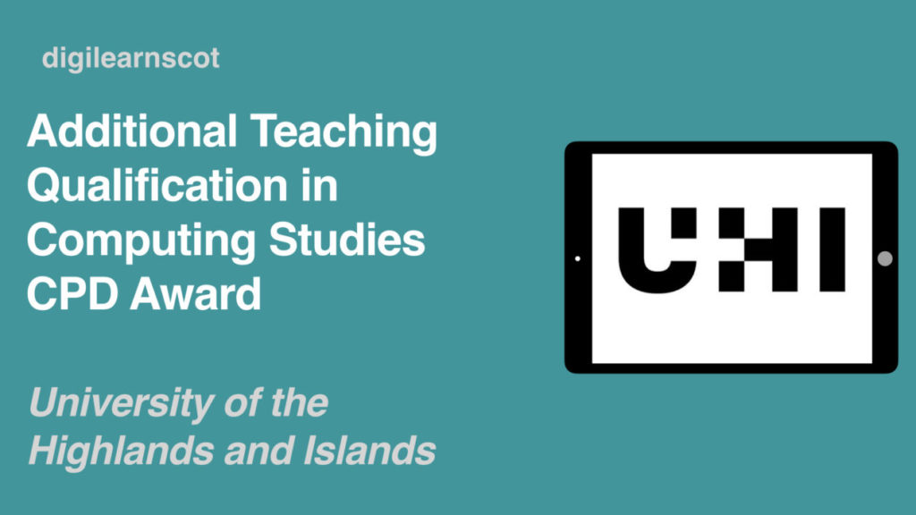 Additional Teaching Qualification in Computing Studies CPD Award