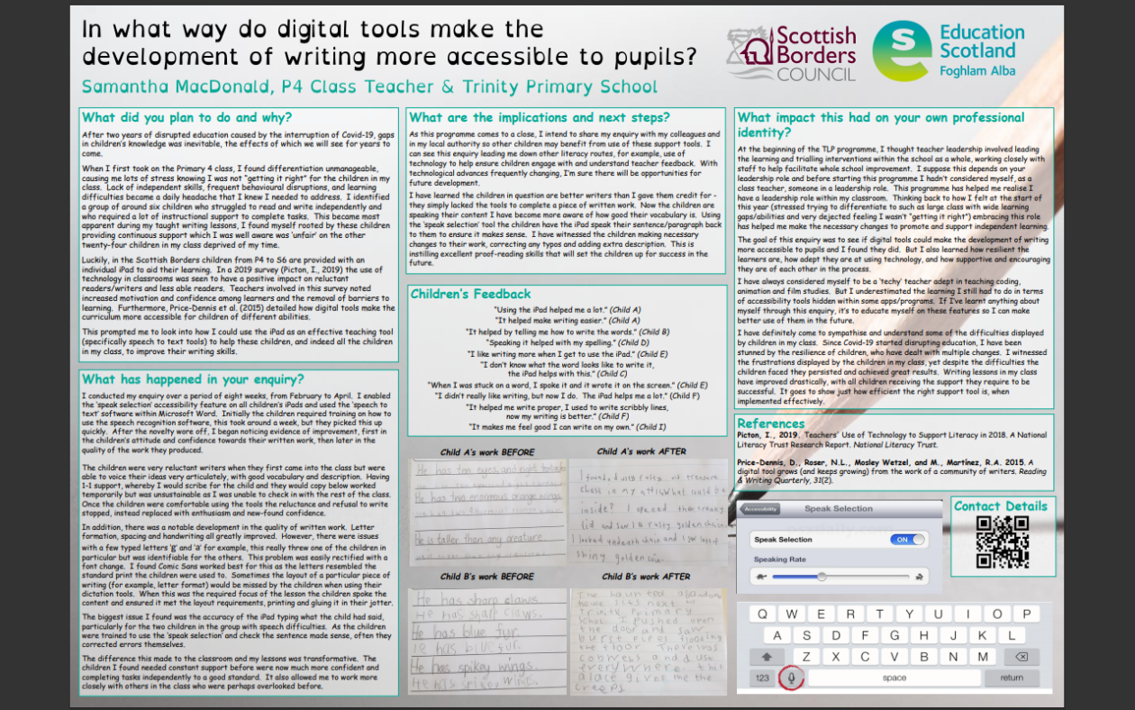 in what way do digital tools make the development of writing more accessible to pupils?