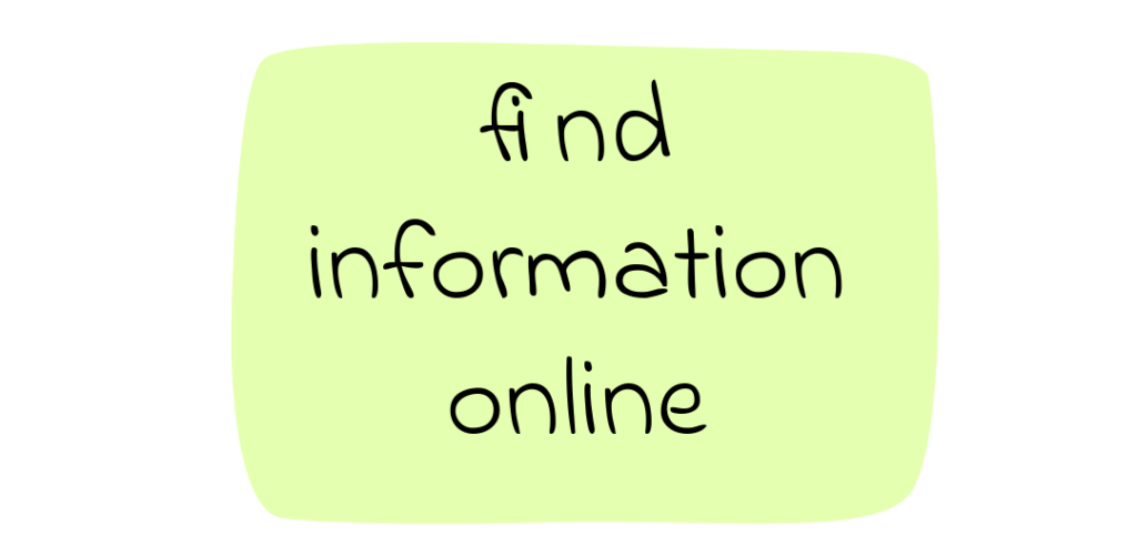find information online
