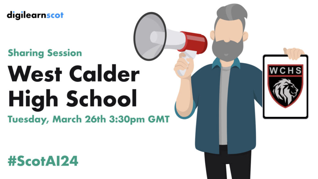 Man making announcement holding iPad