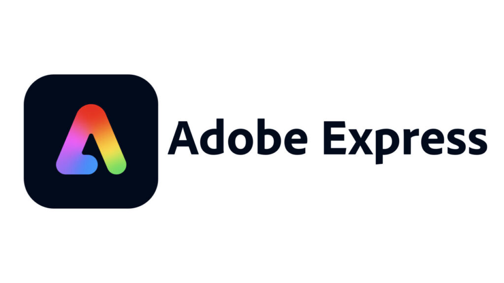 adobe express text on white background