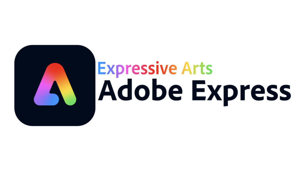 Expressive Arts Adobe Express text on white background