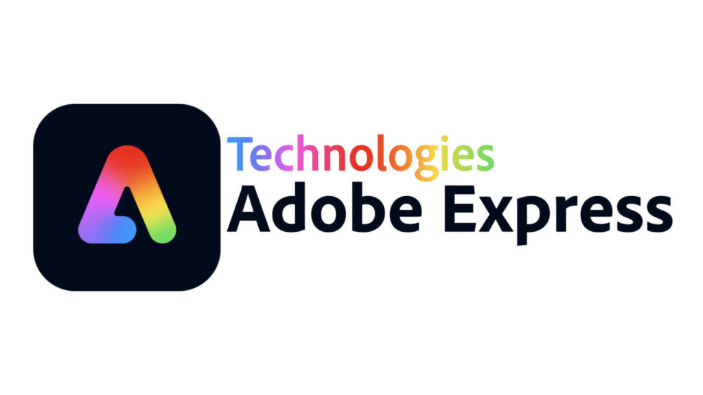 Adobe Express Technologies text on white background
