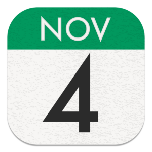 Nov 4 calendar icon