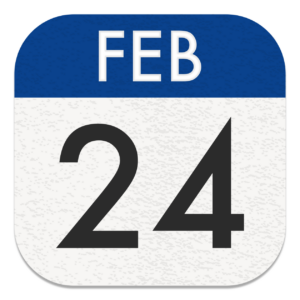 Feb 24 calendar icon