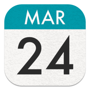 Mar 24 calendar icon