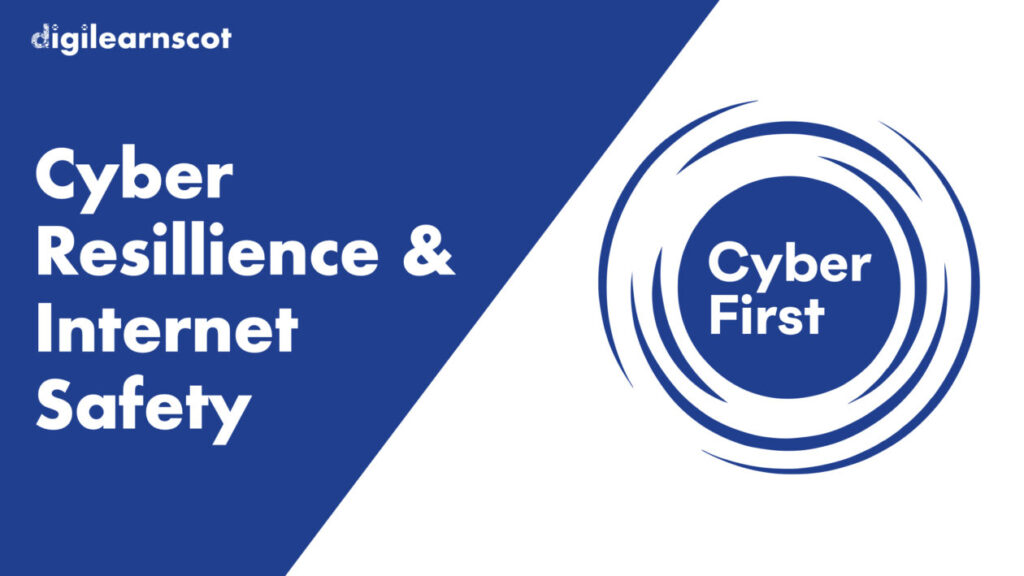 Cyber First logo on right hand side
