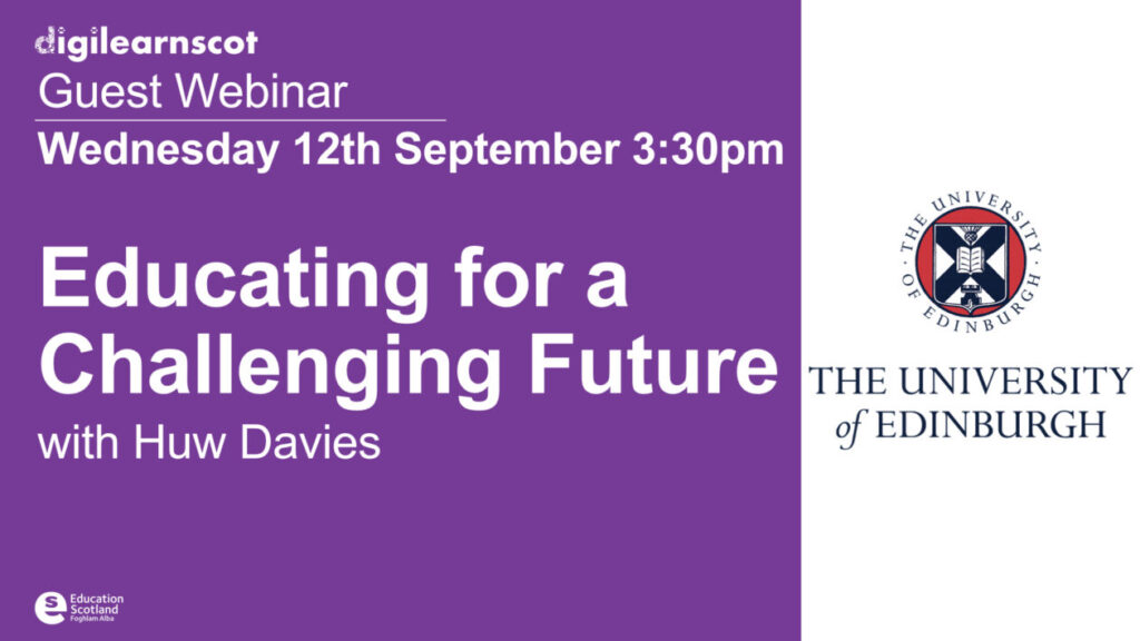 University of Edinburgh logo on purple background with white text