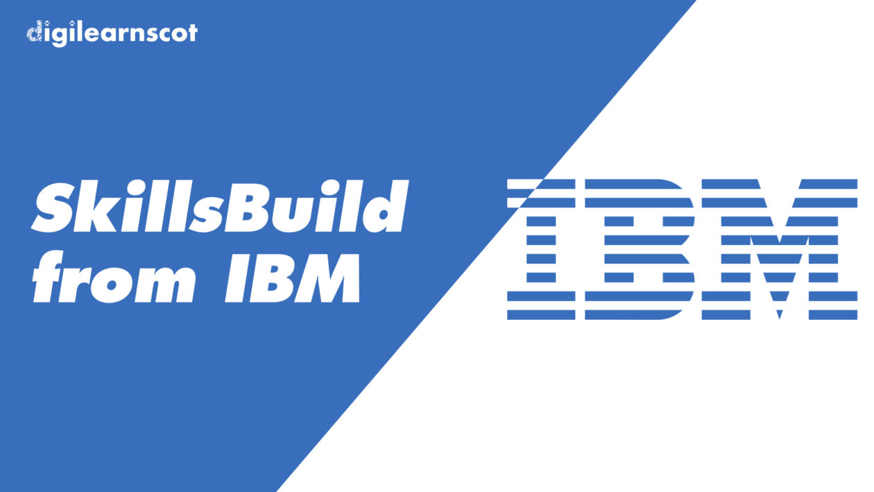 IBM Skillsbuild logo on blue