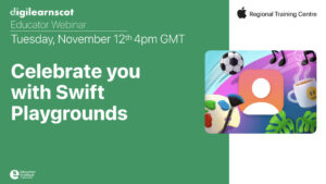 Educator webinar about me swift playgrounds