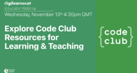 Code Club logo resources advert