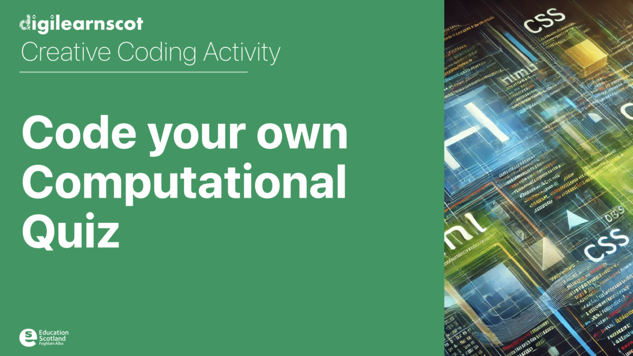 Code your own computational quiz – DigiLearn