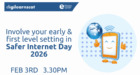 header image of safer internet day smartphone logo