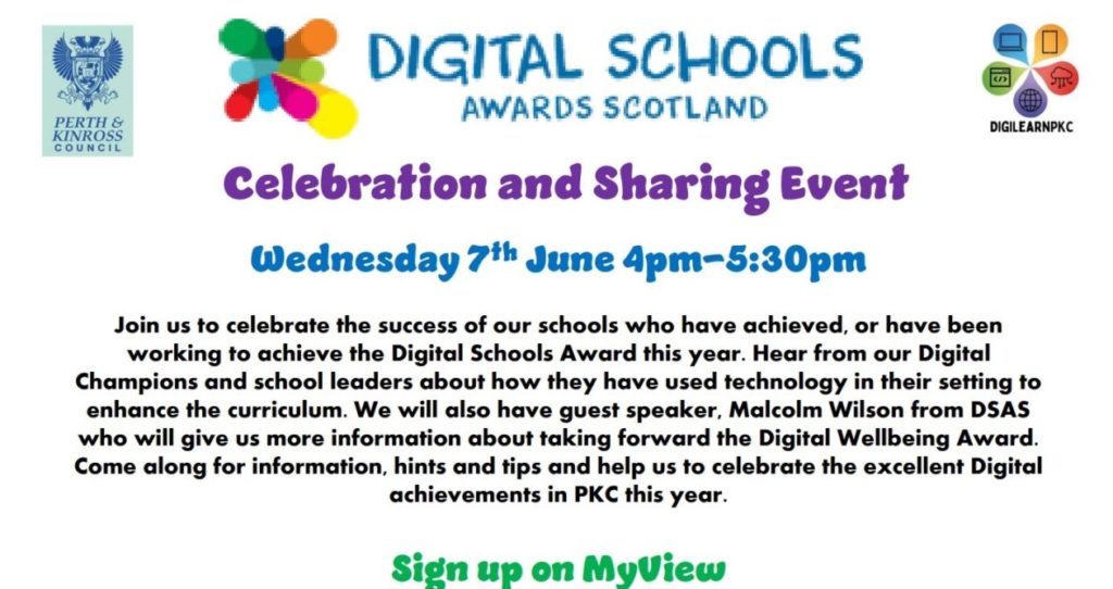 Digital Schools Award Perth and Kinross Digital CLPL Site