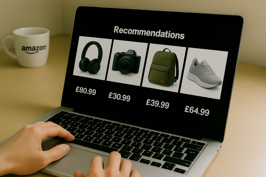 Fig 2. An online retailer showing recommended items to purchase