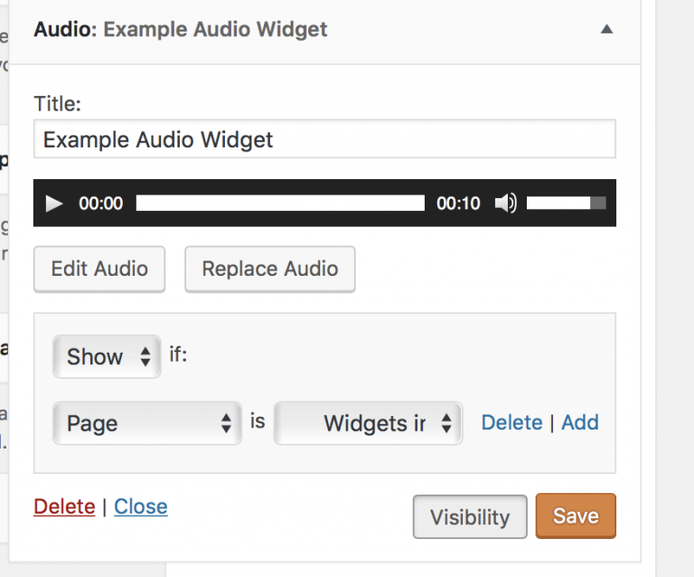 Audio Widget Glow Blog Help