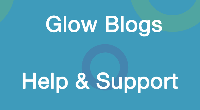 Getting Help with Glow Blogs