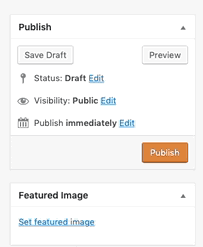 Gif showing how to schedule a posts in the Publish Metabox